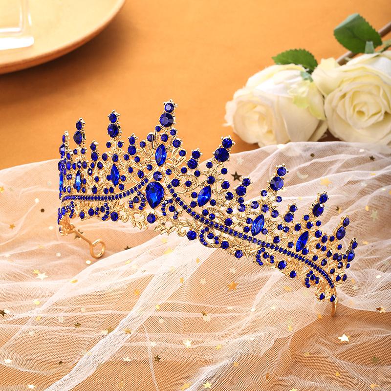 Bride's Crown Headband Wedding Korean Birthday Gift Adult Gift Crystal Crown Princess Dress Hair Accessory