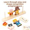 Kleiner Bär Kleider wechseln Kinder Frühpädagogisches Holz-Puzzle Anziehspiel Baby Puzzle Spielzeug für Kinder Geschenk