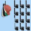 Wall Mounted Cloth Hanger Hat Racks Plastic L Shape Hat Hangers Baseball Caps Rack Hat Holder for Wall Closet Door