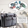 Thickened Oxford Cloth Tools Shoulder Bag Holder Organizer for Electrician Repairman (Gray)