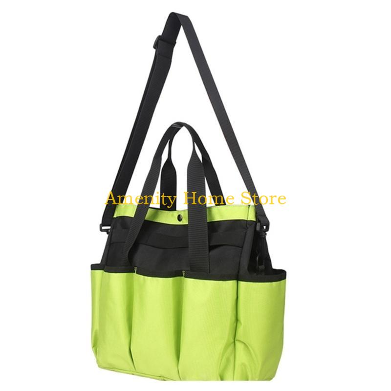 F26C Portable Tool Bag Oxford Cloth Garden Pruning Tool Storage Bag for Keeping Tools зелёный