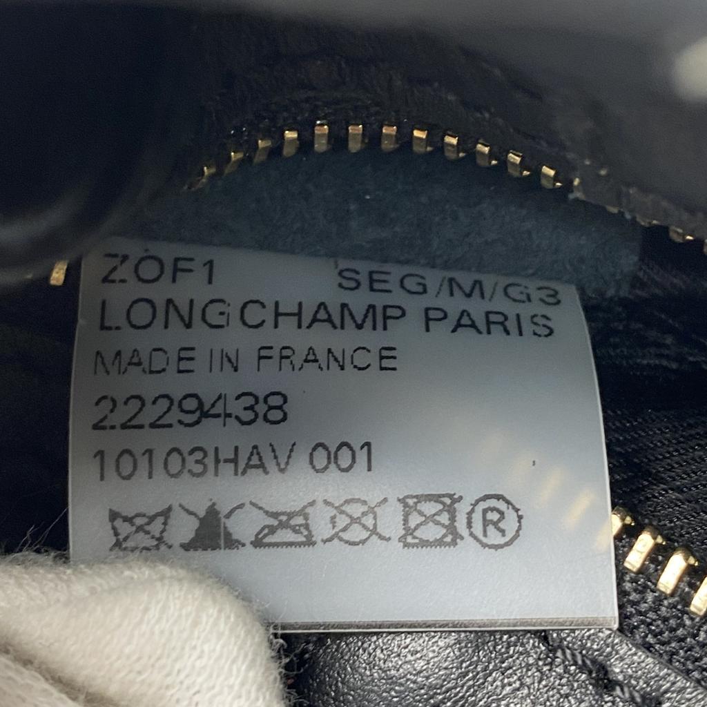 Used LongchampShoulder Bag black/Brown/Green Leather Women