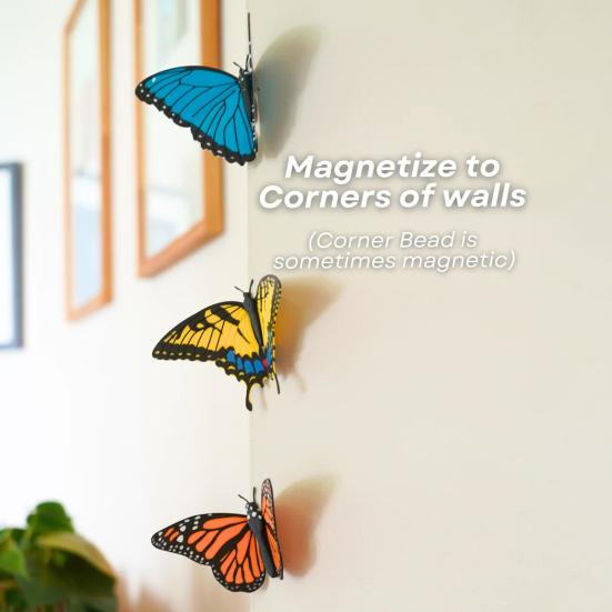 

Надрукований на 3D принтері магніт на холодильник у вигляді метелика DIY Домашня кухня Шафка Холодильник Монарх Тигровий Махаон Блакитний метелик Магнітна прикраса Орнамент A