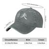 Chinese Character KungFu Cowboy Baseball Cap Men Women Adjustable Retro Style Denim Baseball Caps Fashion Outdoor
