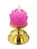 Ambient Lighting Lotus Candle Lamp Electronic Candle Holder Energy-Efficient LED Design Portable Candle Replacement
