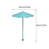 3PCS Small Outdoor Plant Sunscreen Umbrella Mini Sunscreen Umbrella Sun Shade 26.5cm Garden Umbrella Shade With Stake