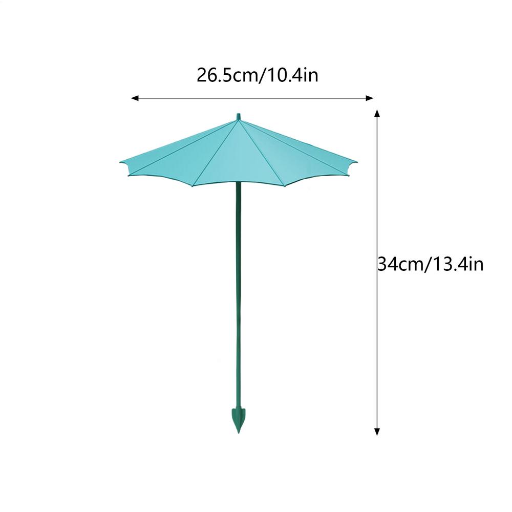 3PCS Small Outdoor Plant Sunscreen Umbrella Mini Sunscreen Umbrella Sun Shade 26.5cm Garden Umbrella Shade With Stake