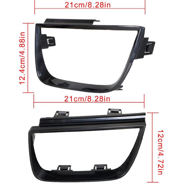 Labwork 4 Stück Rückleuchten-Blendenabdeckungen Ersatz für 2010-2013 Camaro LT LS SS Glänzend Schwarz 92199773 92199774