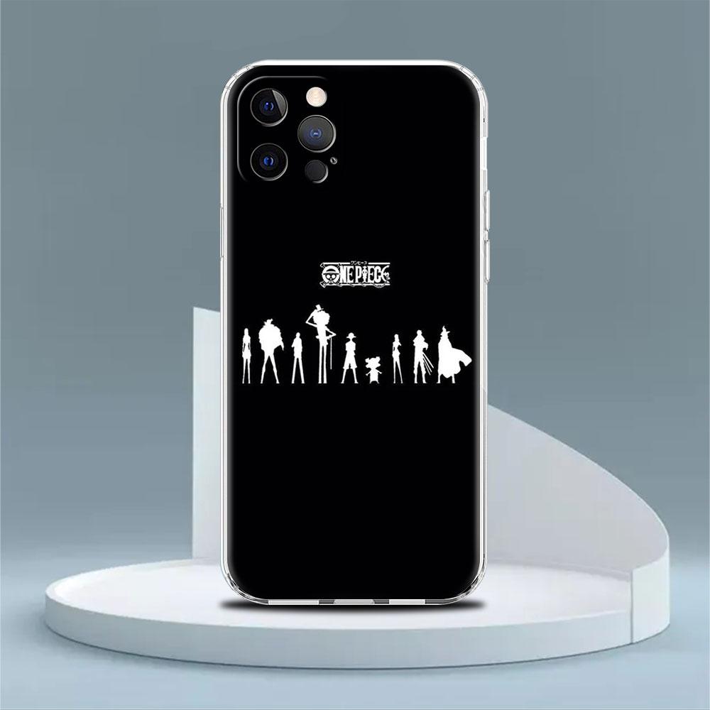 Clear Case For Apple iPhone 13 Pro 11 14 12  7 8 Plus SE 2022 XR X XS Max 6 6S Silicone Phone Cover Anime One- Piece