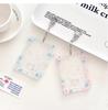 MINKYS Transparent Clear Acrylic Star 3 Inch Kpop Photocard Holder Photo Card Holder Bag Pendant School Stationery
