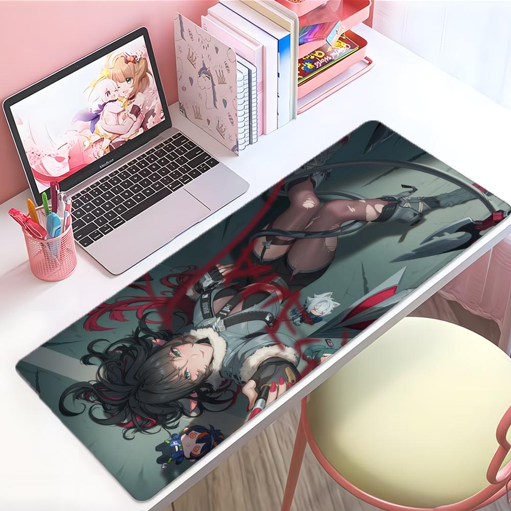 Cute Beautiful Game Zenless Zone Zero Jane Doe Mouse Pad Large Thick Desk Pad Stitched Edges Gaming Mouse Mat For Pc