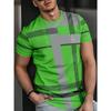 Herren Neuheit 3D Druck T-Shirts Strandbekleidung Baum Boot Stretch Polyester Sport Kurzarm Tops