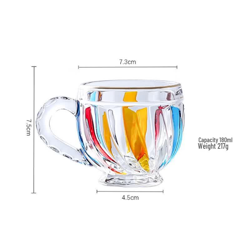 Dairian Hand-painted Glass Mug
