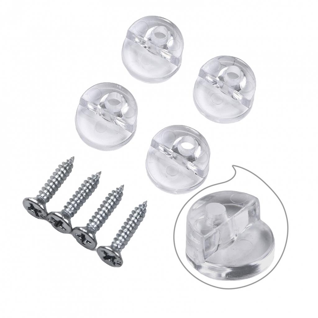 4pcs Mirror Wall Hanging Fixing Kit Glass Bracket Mirror