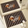 Cartoon Cute Quick-Dry Non-Slip Bathroom Mat - Absorbent, Dirt-Resistant, Easy-to-Clean Diatomaceous Earth Design.