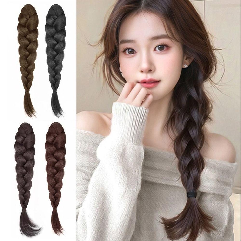 Lange Synthetische Perücke Pferdeschwanz Flauschige Perücke Haarspange Pferdeschwanz Haarnadel für Frauen Haar-Accessoires