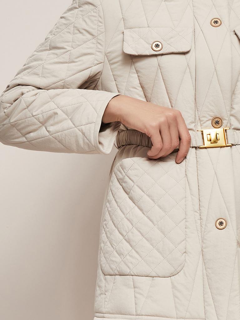 Herbst Winter Mittleren Alters Damenmode Kurzen Stil Stehkragen Baumwolle gefütterte Jacke