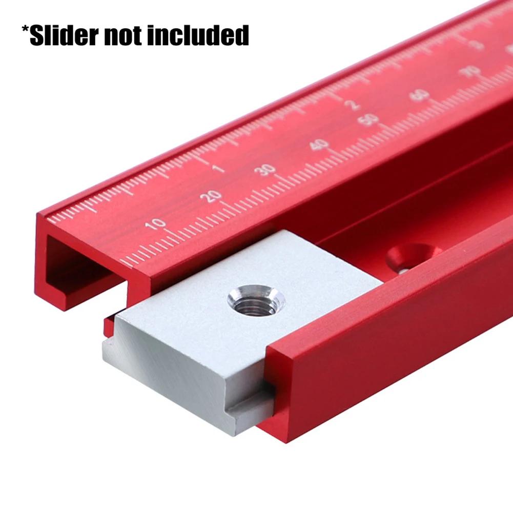 Aluminum Alloy 45 Type T-Track T-Slot Miter Track Fixture For Saw Router Slider Table 300/400/500/600mm Woodworking Tools