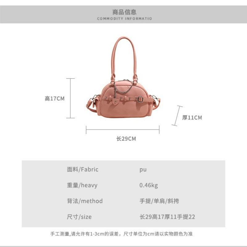 Hand carry high-end bowling bag women's spring and summer new fashion versatile shoulder bag trendy casual messenger bag