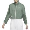 Nike Sportswear High Neck Woven Logo Jacket Women Jackets Grass-Green DX6151-311