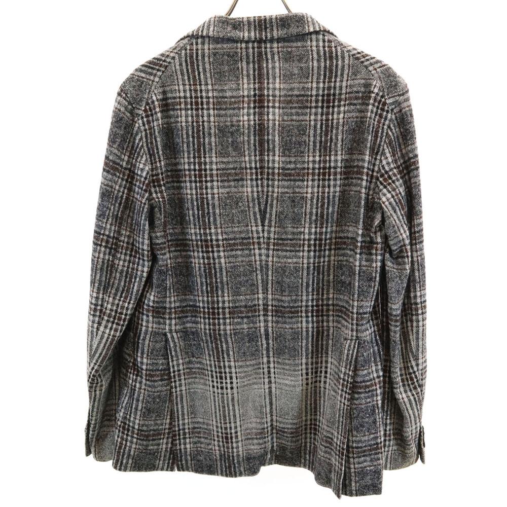 TAGLIATORE made in Italy Check Pattern tailored jacket 46 gray blazer Men's Used