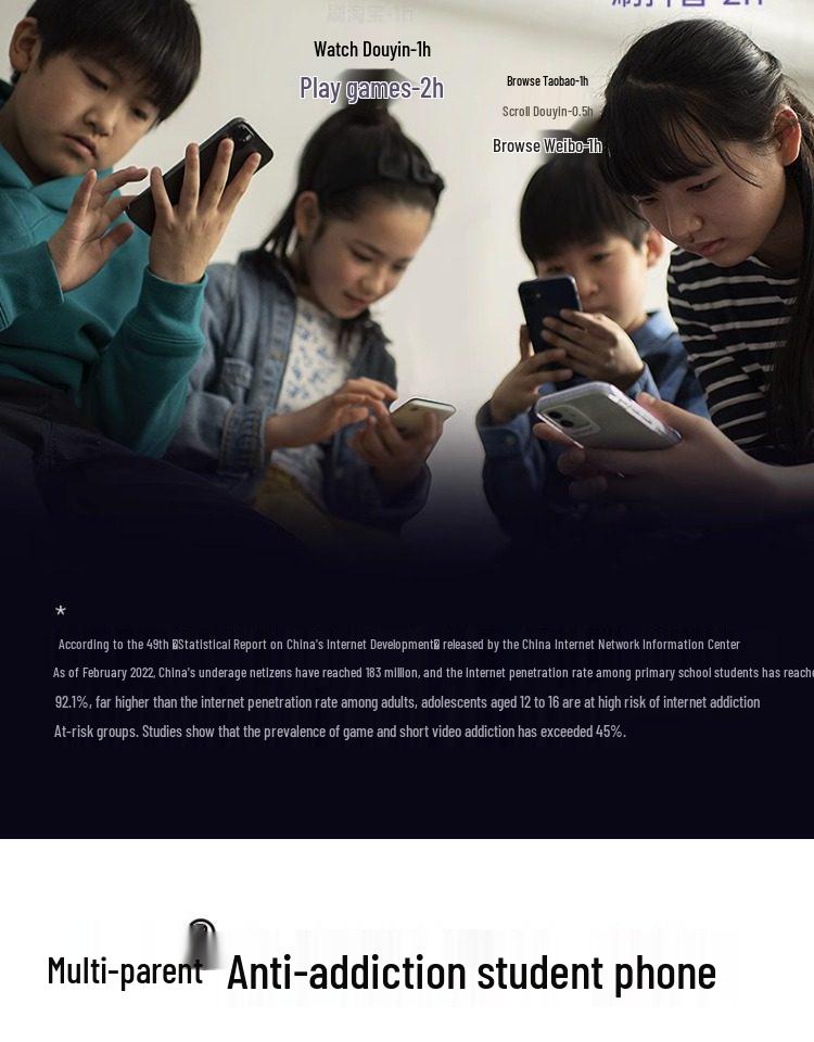 Duoqin F22 Touchscreen Feature Phone for Students & Seniors with WeChat & Douyin Support - International Version