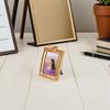 2Pcs Vintage Resin Picture Frames Golden European Bowknot Photo Frames 4.8x3.4in Retro Embossed Wall Art for Living Room Hallway