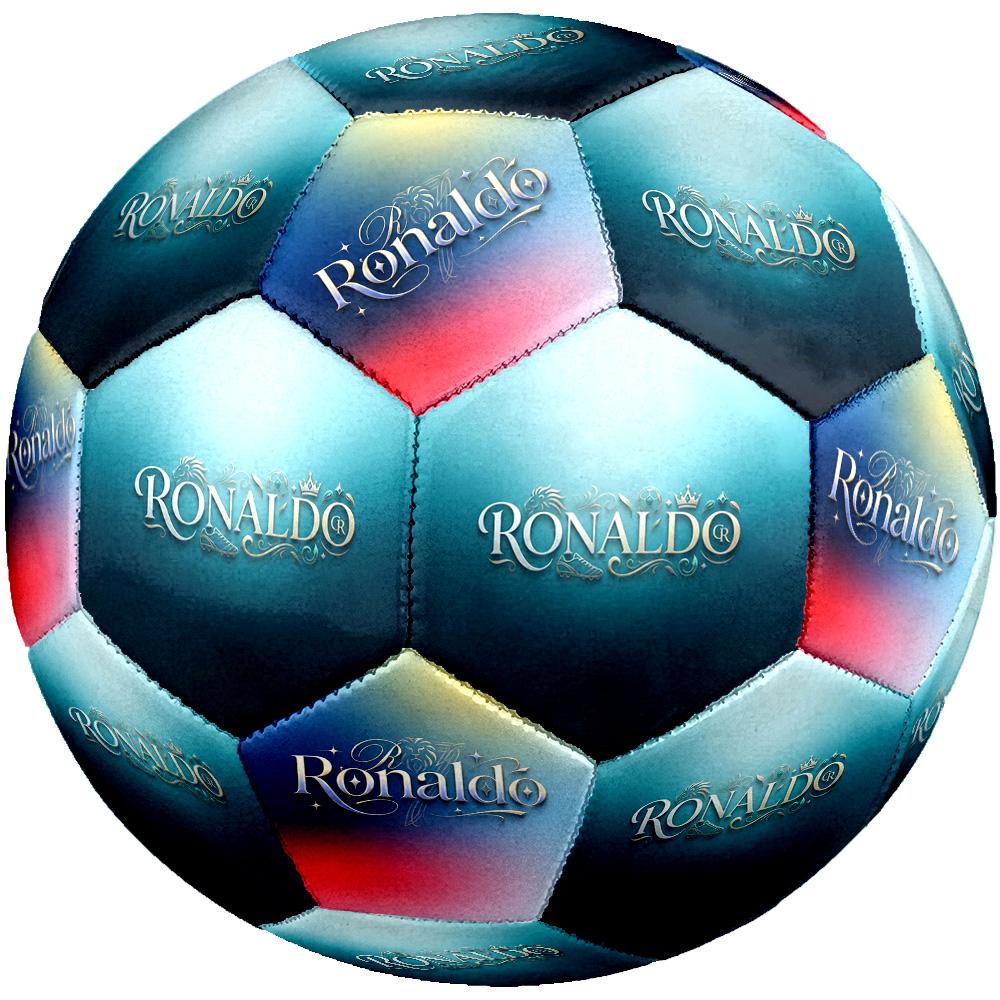 Ronaldo's Soccer Journey Size 5 Soccer Football Machine Sewn Indoor/Outdoor Training and Matches Ideal for Soccer Enthusiasts