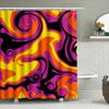 Modern Bath Decor: Bold Swirls Shower Curtain For Bathroom