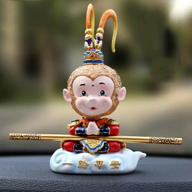 Kayme Shaking Head Monkey Car Dashboard Doll Auto Car Toy Ornaments Interior Furnishing Decoration Gift