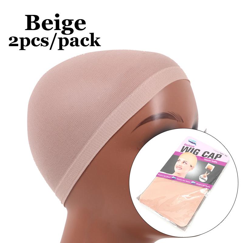 Comfy Wig Caps Hair Nets 1Pack 2Pieces Stocking Wig Cap For Halloween Wig Brown Black Wig Caps Fits Small Heads And Big Heads