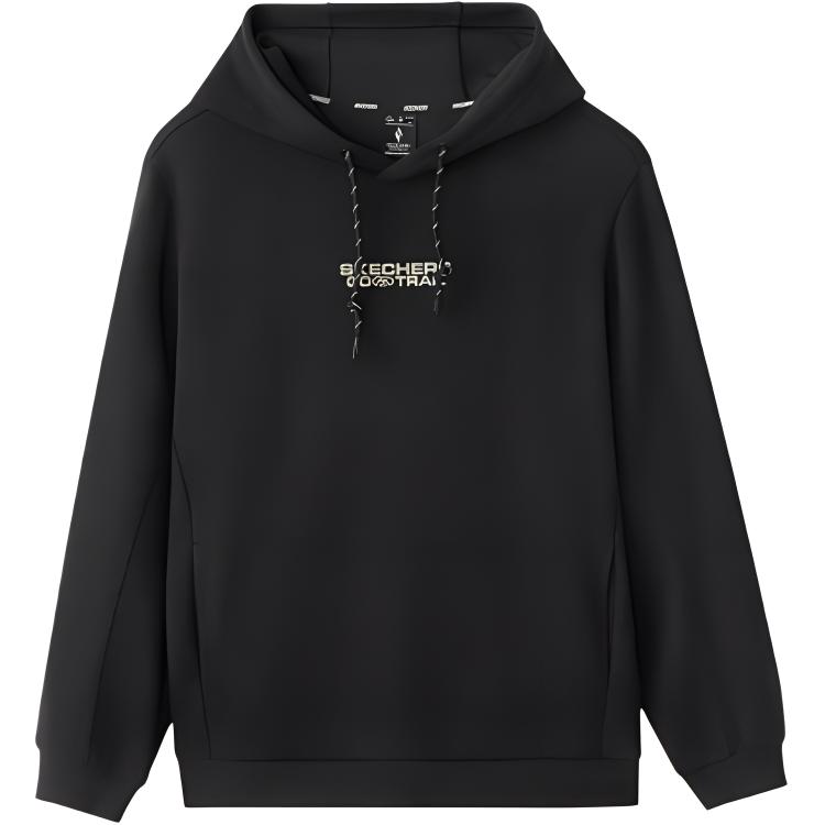 Skechers Outdoor Series Comfortable Pullover Hoodie Men hoodies Carbon-Black L424M010-0018 M