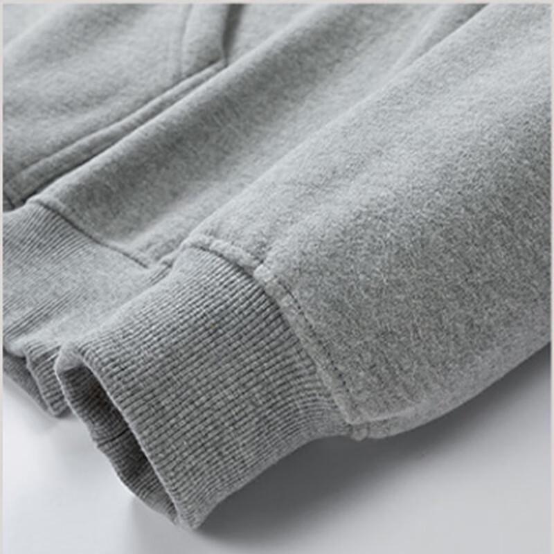 Maoren Men's Fleece Lined Zip-Up Hooded Sweatshirt