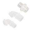 Elbow Straight Connector Set Replacement Accessory for Cardiopulmonary Resuscitation Facial Cover Device