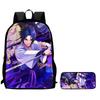 2Pcs Set Kids Backpack With Pencil Bag, Cartoon NARUTO School Bag For Boys Girls Aged 6-10, Durable Lightweight School Backpack.