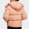 Adidas Neo Octjkt Dwn Solid Color Logo Zip Hooded Down Jacket Women Jackets Pink H18635