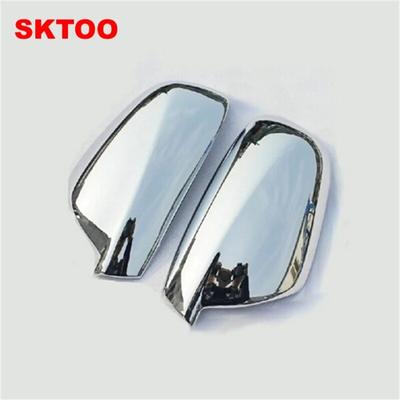 SKTOO pour 2004-2012 Peugeot 307 CC SW 407 rétroviseur latéral de porte couvercle chromé capuchon de vue arrière accessoires 2 pièces par ensemble style de voiture