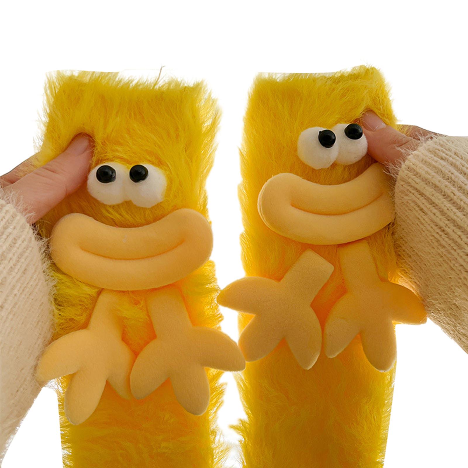 

Middle Tube Socks 3D Funny Cute Style Socks Anti-slip Breathable Comfortable Sweat-absorbent Middle Tube Socks for House 20x10x1.5