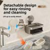 Wall Mounted Self Draining Soap Holder Detachable Soap Drain Box Suction Cup Soap Dish  Shower