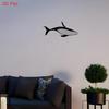 2D Flat Majestic Whale Iron Wall Art Laser Cut Tail Body Design Marine Nautical Decor for Bedroom Office Coastal Spaces