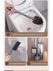 Bathroom Cleaning Set: Toilet Brush, Plunger, Storage Rack - No Dead Corners