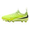 Nike Jr. Phantom 6 Low Academy GS Hyper Crimson/Limelight/Black Kids Cleats Green HM9203-800