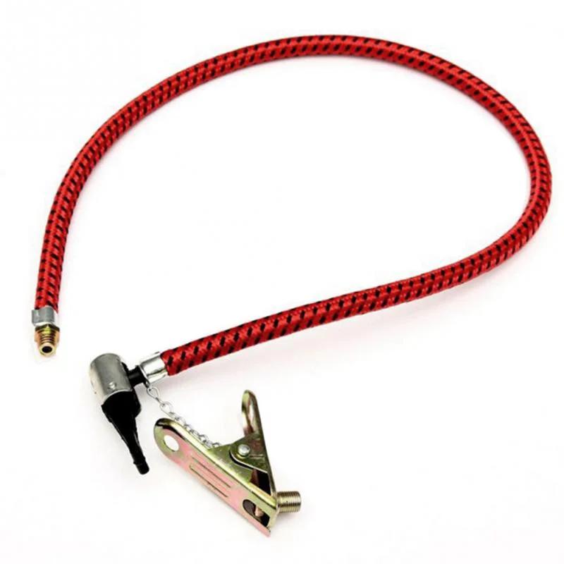 1/2PCS 60cm Bike Motorcycle Inflator Hose Pump Extension Tube with Clip UK Nozzle Adapter for Air Pump