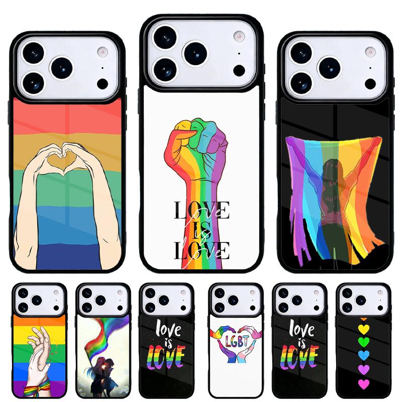 LGBT Gay Pride Lesbian Phone Case for iPhone 17 16 15 14 13 Pro Max Back Cover for 12 11 Pro Coque