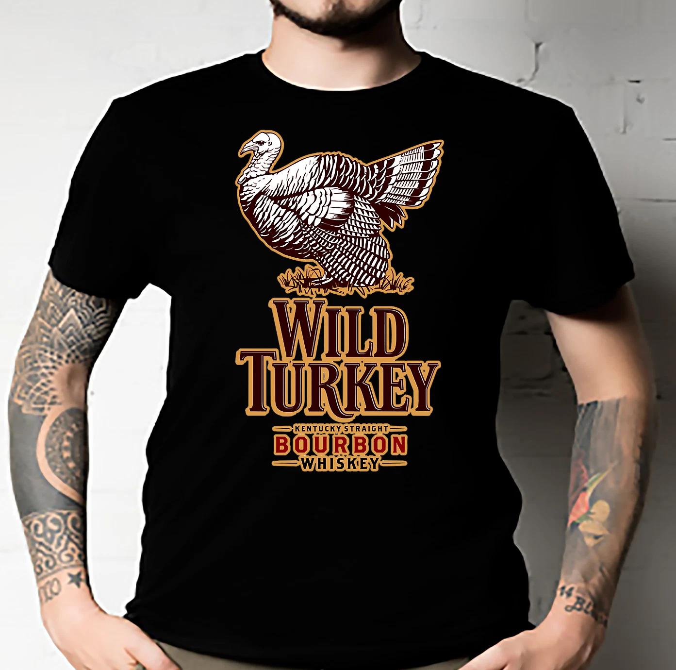 Men s and Women s T-shirts Wild Turkey Bourbon L