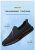 Men's Black Flyknit Breathable Non-slip Outdoor Training Shoes