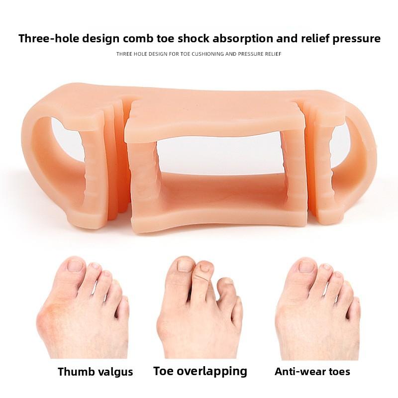 Three-hole Toe Splitter, Slippers, Sandals, Flip-flops, Foot Splitter, Thumb Valgus Overlapping Toes, Anti-wear Toe Splitter