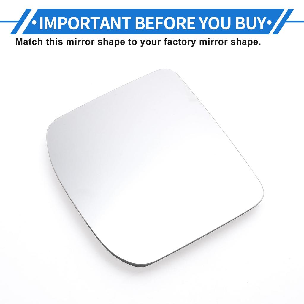 Motoforti Right Passenger Side Heated Mirror Glass Replacement with Backplate for Land Rover Defender 2020-2024