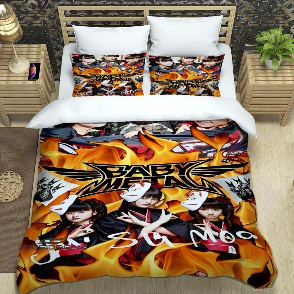 3D Print Rock Music Babymetal  Bedding Sets Exquisite Supplies Set Duvetcover Bed Comforter Set Bedding Set Luxury Birthday Gift