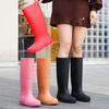 Sapatos de chuva femininos novos antiderrapantes para trabalho, sapatos aquáticos de alta impermeabilidade, modelos da moda, galochas leves
